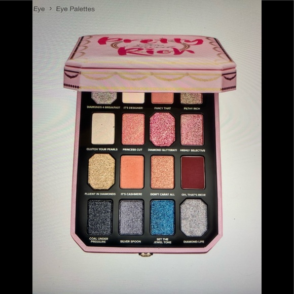 Too Faced Other - Too Faced Pretty Rich Eye Shadow Palette. NEW